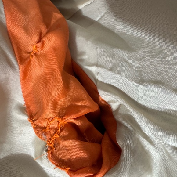 J. Crew vintage wool Brown Tweed Pea Coat with hood and  Fur Collar size 10 - Picture 8 of 11